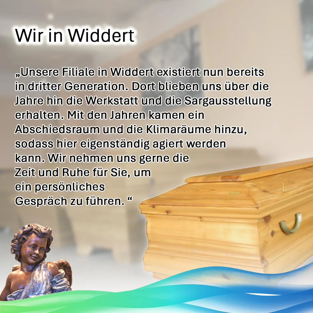 Unser Standort in Solingen-Widdert mit Sargausstellung